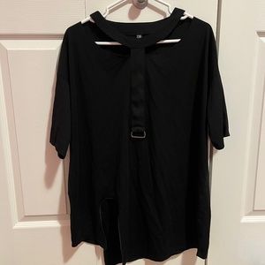 Cool & Stylist Black Long T-Shirt